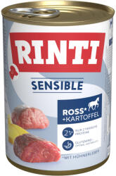 RINTI 6x400g RINTI Sensible Ló, csirkemáj & burgonya nedves kutyaeledel