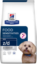 Hill's Prescription Diet 2x6kg Hill's Prescription Diet z/d Food Sensitivities Mini száraz kutyatáp