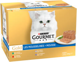 Gourmet 24x85g Gourmet Gold Paté hús mix nedves macskatáp
