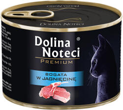 Dolina Noteci 12x185g, Dolina Noteci Premium, bárányhúsban gazdag, nedves macskaeledel