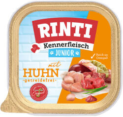 RINTI 18x300g RINTI Kennerfleisch Junior csirke kutyatáp nedves kutyatáp