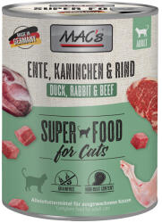 MAC's 6x800g MAC´s Cat Kacsa, nyúl & marha nedves macskatáp