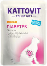 KATTOVIT 24x85g Kattovit Diabetes / Gewicht (súly) tasakos nedves macskatáp-csirke