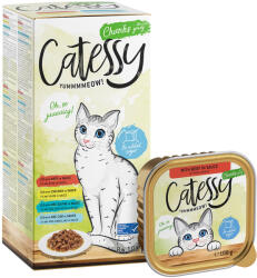 Catessy 8x100g Catessy falatok szószban tálcás vegyes csomag nedves macskatáp