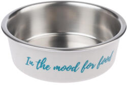 TIAKI TIAKI "In The Mood For Food" rozsdamentes acél etetőtál kutyáknak, macskáknak- 850 ml, Ø 17, 2 cm