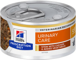 Hill's Prescription Diet 24x82g Hill´s Prescription Diet c/d Multicare Urinary Care csirke & zöldség nedves macskatáp