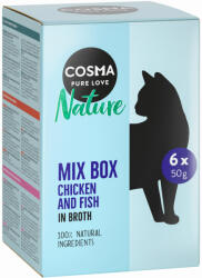 Cosma 6x50g Cosma Nature tasakos nedves macskatáp- Mix (6 fajta) - zooplus - 5 090 Ft