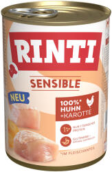 RINTI 6x400g RINTI Sensible Csirke & sárgarépa nedves kutyaeledel