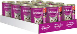 Whiskas 12x400g Whiskas 1+ marha szószban nedves macskatáp konzerv
