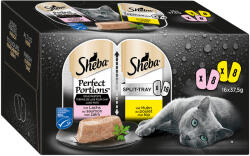 Sheba 64x37, 5g Sheba Perfect Portions lazac & csirke pástétomban nedves macskatáp