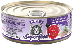 Porta 21 6x80g Porta 21 Superfood Csirke & chia mag nedves macskatáp