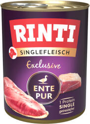 RINTI 24x800g RINTI Singlefleisch Exclusive kacsa pur nedves kutyatáp