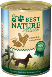 Best Nature 12x400g Best Nature Dog Adult Nyúl, csirke & tészta nedves kutyatáp
