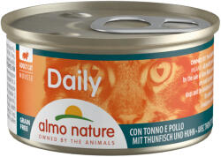 Almo Nature Daily 24x85g Almo Nature Daily Menu csirke & tonhal mousse nedves macskatáp