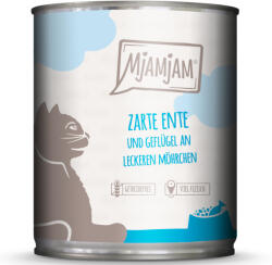 MjAMjAM 6x800g MjAMjAM Kacsa, szárnyas & sárgarépa nedves macskatáp