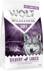 Wolf of Wilderness 1kg Wolf of Wilderness "Soft - Silvery Lakes" - szabad tartású csirke & kacsa száraz kutyatáp
