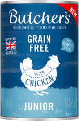 Butcher's 48x400g Butcher's Original Grainfree Junior csirke nedves kutyatáp