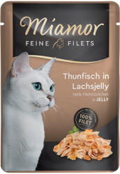 Miamor 6x100g Miamor Feine Filets aszpikban nedves macskatáp - Tonhal lazac-aszpikban