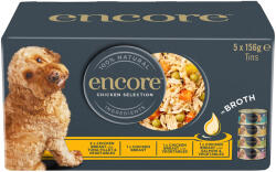 Encore 5x156g Encore csirkeválogatás nedves kutyatáp 4 változattal