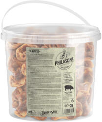 Phil & Sons 1, 25kg Phil & Sons sertésfülkagylók műanyag kisvödörben kutyasnack