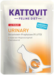 KATTOVIT 24x85g Kattovit Urinary borjú tasakos nedves macskatáp