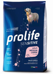 Prolife Multipack megtakarítás! 2 x Prolife - 2 x 10 kg Sensitive Adult Medium/Large sertéshús és rizs 2 x 10 kg Sensitive Adult Medium/Large sertéshús és rizs