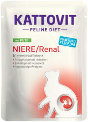 KATTOVIT 24x85g Kattovit Renal tasakos nedves macskatáp- Pulyka