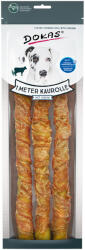 DOKAS Dokas 1 méter rágótekercs kutyáknak- 3 x csirke