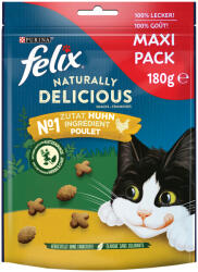 FELIX 3x180g Felix Naturally Delicious Csirke & macskamenta macskasnack
