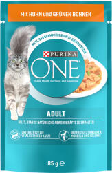 ONE 13x85g PURINA ONE Adult csirke & zöldbab nedves macskatáp