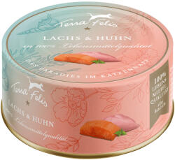 Terra Faelis 12x80g Terra Felis Famousse Lazac & csirke nedves macskatáp