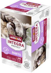 Animonda Integra 24x100g animonda INTEGRA Protect Adult Diabetes tálcás nedves macskatáp-marha