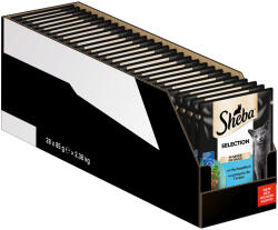 Sheba 56x 85g Sheba Selection szószban nyílt tengeri hal nedves macskatáp