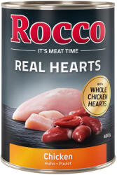 Rocco 24x400g Rocco Real Hearts csirke nedves kutyatáp