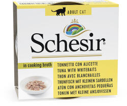Schesir 24x70g Schesir hallében tonhal & apró szardella nedves macskatáp-tonhal & apró szardella