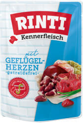 RINTI 10x400g RINTI Kennerfleisch tasakos baromfiszív nedves kutyaeledel