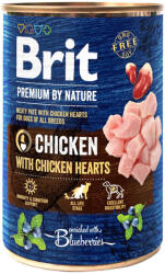  Brit Premium 1x400g Brit Premium by Nature Csirke csirkeszívvel nedves kutyatáp