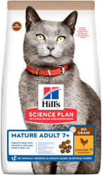 Hill's Science Plan 2x1, 5kg Hill's Science Plan Mature Adult 7+ No Grain csirke száraz senior macskatáp