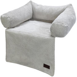 Designed by Lotte Designed by Lotte Ribbed Kanapépárna kutyáknak, macskáknak, világosszürke 50x45x13, 5cm