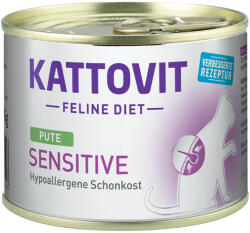 KATTOVIT 24x185g Kattovit Sensitive nedves macskatáp-pulyka