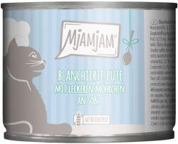  MjAMjAM 24x185g MjAMjAM szószban gazdaságos csomag nedves macskatáp - Blansírozott pulyka ízletes sárgarépával