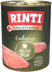RINTI 6x800g RINTI Singlefleisch Exclusive pulyka pur nedves kutyatáp