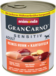 Animonda GranCarno 24x800g animonda GranCarno Adult Single Protein Sensitive Csirke & burgonya nedves kutyatáp
