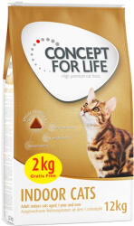 Concept for Life 12kg Concept for Life Indoor Cats száraz macskatáp 10+2kg ingyen