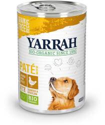 Yarrah 6x400g Yarrah Bio Paté kutyatáp - bio csirke, bio tengeri alga & bio spirulina