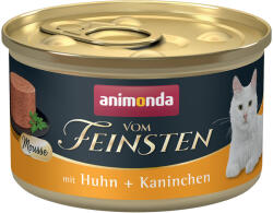 Animonda Vom Feinsten 12x85g animonda Vom Feinsten Adult Csirke & nyúl nedves macskatáp