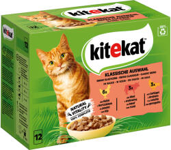 Kitekat 96x85g Kitekat Klasszikus válogatás szószban nedves macskatáp