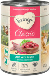 Feringa 12x400g Feringa Classic Meat Menü Bárány & nyúl nedves macskatáp