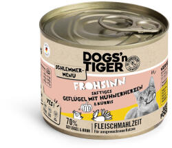 Dogs'n Tiger 12x200g Dogs'n Tiger ínyenc menü Szárnyas & csirke nedves macskatáp