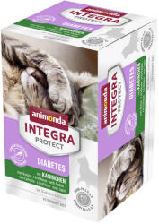 Animonda Integra 24x100g animonda INTEGRA Protect Adult Diabetes tálcás nedves macskatáp-nyúl